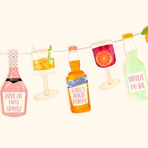 Bachelorette Decorations- Aperol Spritz themed party