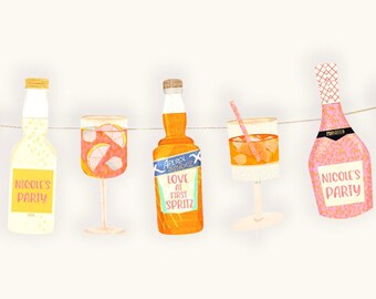 Bachelorette Decorations- Aperol Spritz themed party