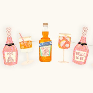 Hen Party - Aperol Spritz Cocktail Decorations