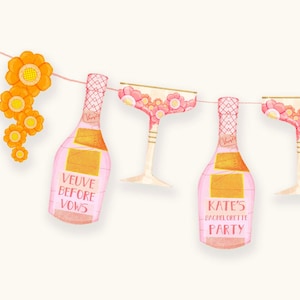 Bachelorette Party - Veuve before Vows Pink Champagne Party Decoration