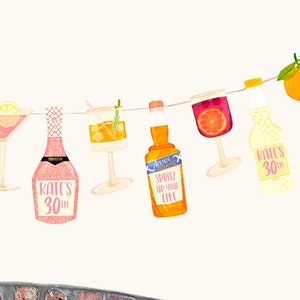 30e verjaardagsversieringen - Aperol Spritz-cocktailpartybanner
