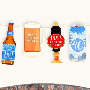 Dekoration zum 40.Geburtstag für Ihn