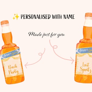 Custom Bachelorette Decorations- Last Spritz als Fräulein-Thema-Banner Bach