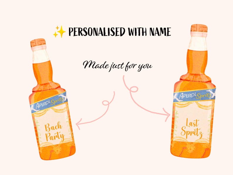 Custom Bachelorette Decorations- Last Spritz als Fräulein-Thema-Banner Bach