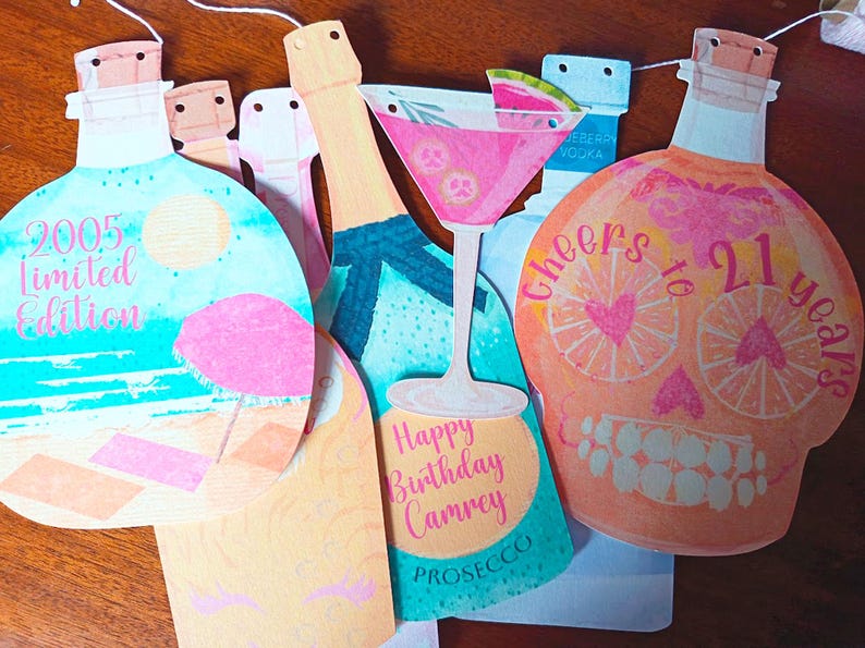 21st Birthday Decorations - Personalised for her or him image 3