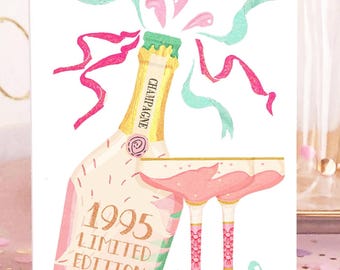 Carte 30e anniversaire pour femme