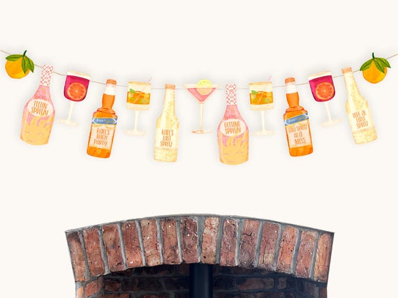 Bachelorette Decorations- Aperol Spritz themed party