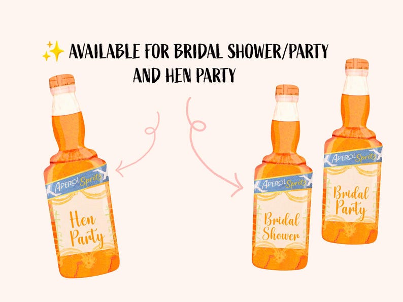 Custom Bachelorette Decorations- Last Spritz als Fräulein-Thema-Banner Bild 6