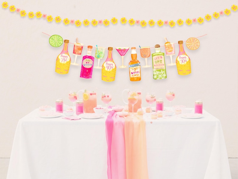 Aperol Spritz-feestdecor - 21e, 25e, 30e, 40e en 50e decoraties voor vrouwen afbeelding 6