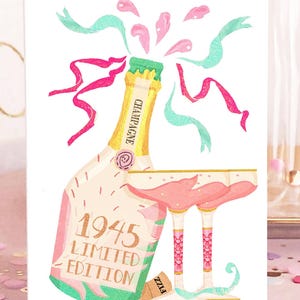Biglietto di auguri per l'80° compleanno per donna - personalizzato