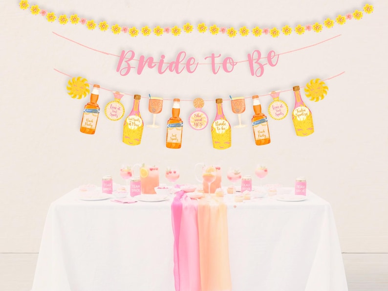 Custom Bachelorette Decorations- Last Spritz als Fräulein-Thema-Banner Bild 5