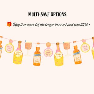 Custom Bachelorette Decorations- Last Spritz als Fräulein-Thema-Banner Bild 8