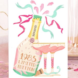 Carte 40e anniversaire femme