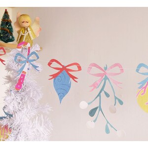 Retro Pastel Christmas Decorations image 2