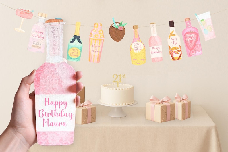 21st Birthday Decorations - Personalised for her or him image 16