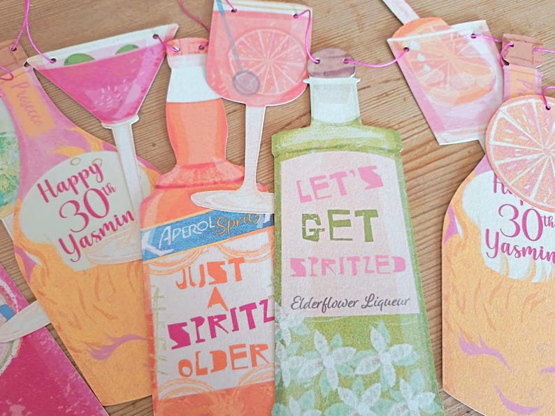 Aperol Spritz-feestdecor - 21e, 25e, 30e, 40e en 50e decoraties voor vrouwen afbeelding 5