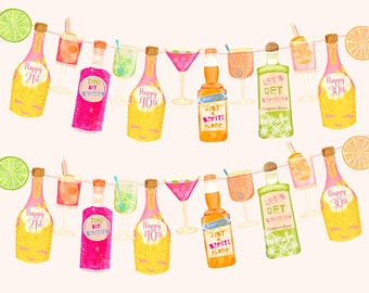 Aperol Spritz Party Decor - 21st,25th, 30th, 40th and 50th Decorations for Female