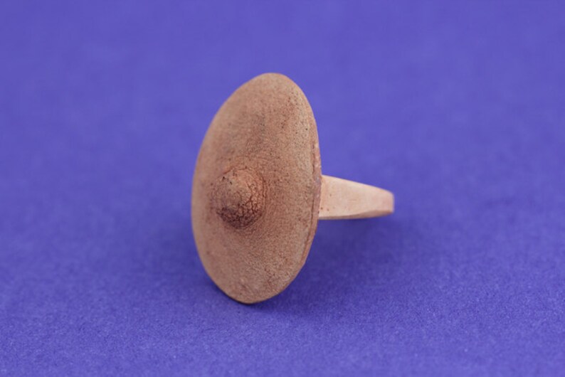 Gothic Rockabilly Oval Nipple Ring Resin Ring Made From Real Etsy