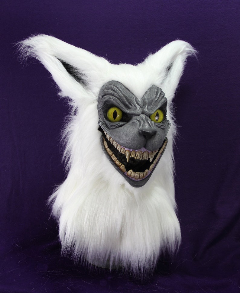 Cat Fursuit Feline Head Toony Realistic Mask Articulated Jaw Etsy