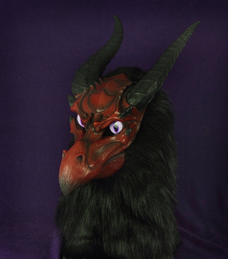 Dragon Fursuit Head Realistic Mask Articulated Jaw Silicone Etsy