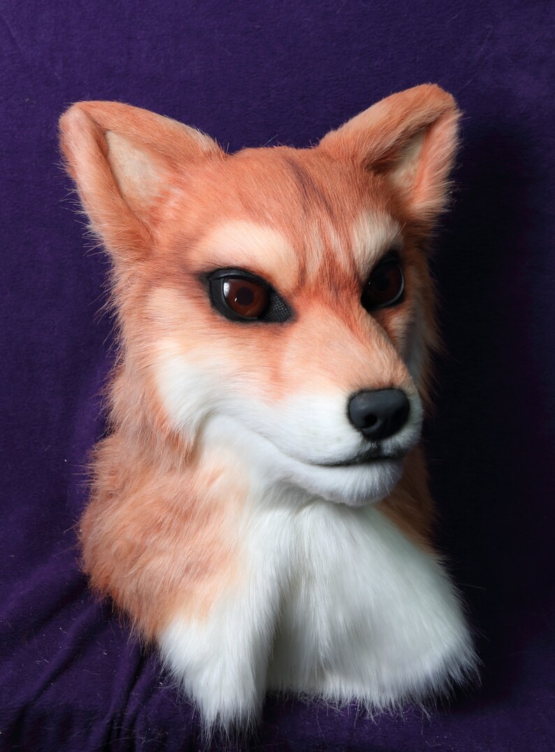 Wolf Dog Husky Fursuit Head Realistic Mask Articulated Jaw Etsy Australia