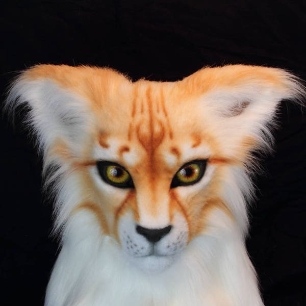 Cat Feline Fursuit head realistic mask, articulated jaw, realistic eyes and jawset furry furries costume, VOODOO DELICIOUS so beautiful