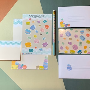Juego de papelería Macaron