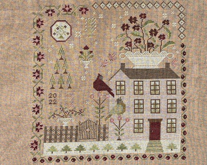 Winter Rose Manor Design From With Thy Needle and Thread Finished