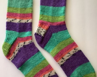 Chaussettes tricotées à la main