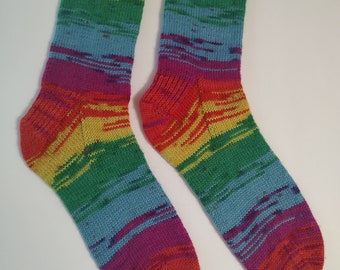 Chaussettes tricotées à la main