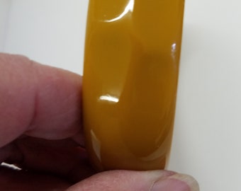 Bakelite Butterscotch Bracelet, Faceted Bangle