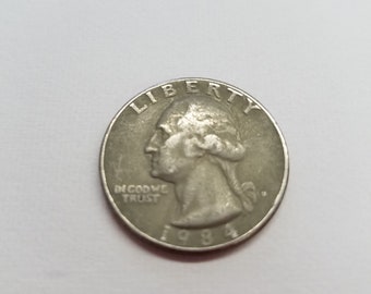 1984 D Quarter with Errors   (Inv. #4)