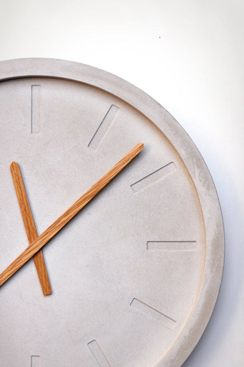 Schöne Große Wanduhr Beton GROSSE BETON WANDUHR