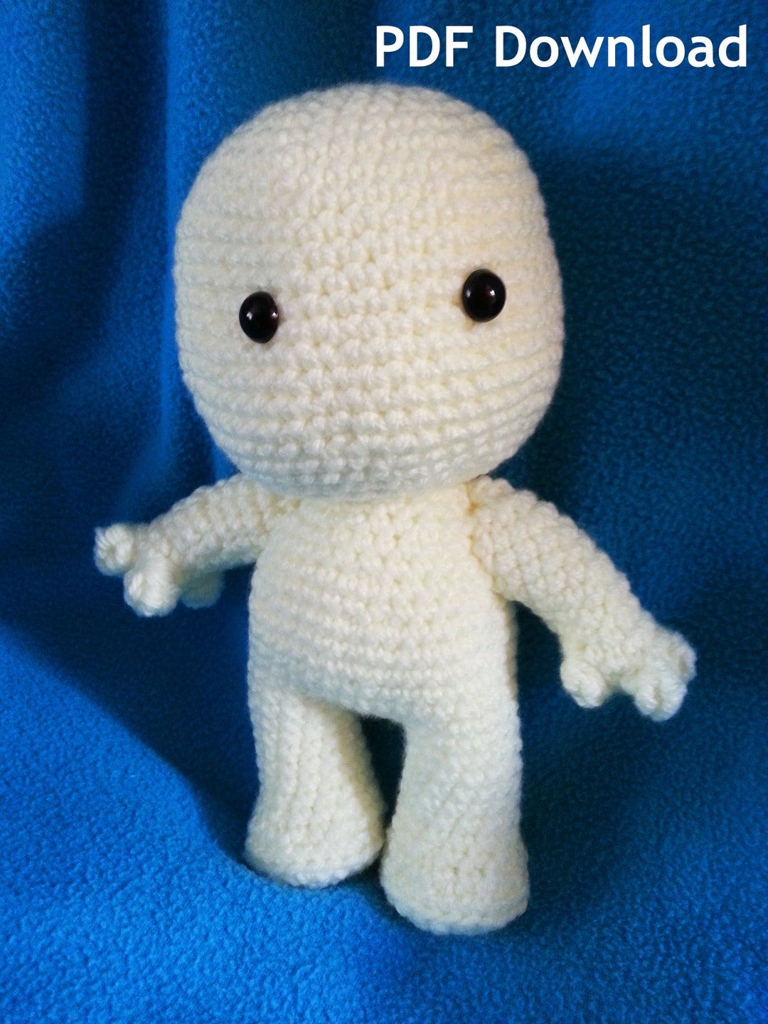 11 Inchs Crochet Doll Base Chibi Amigurumi DIGITAL PATTERN - Etsy
