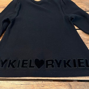 Vintage Sonia Rykiel Wool Sweater: Heart Design, Size Medium