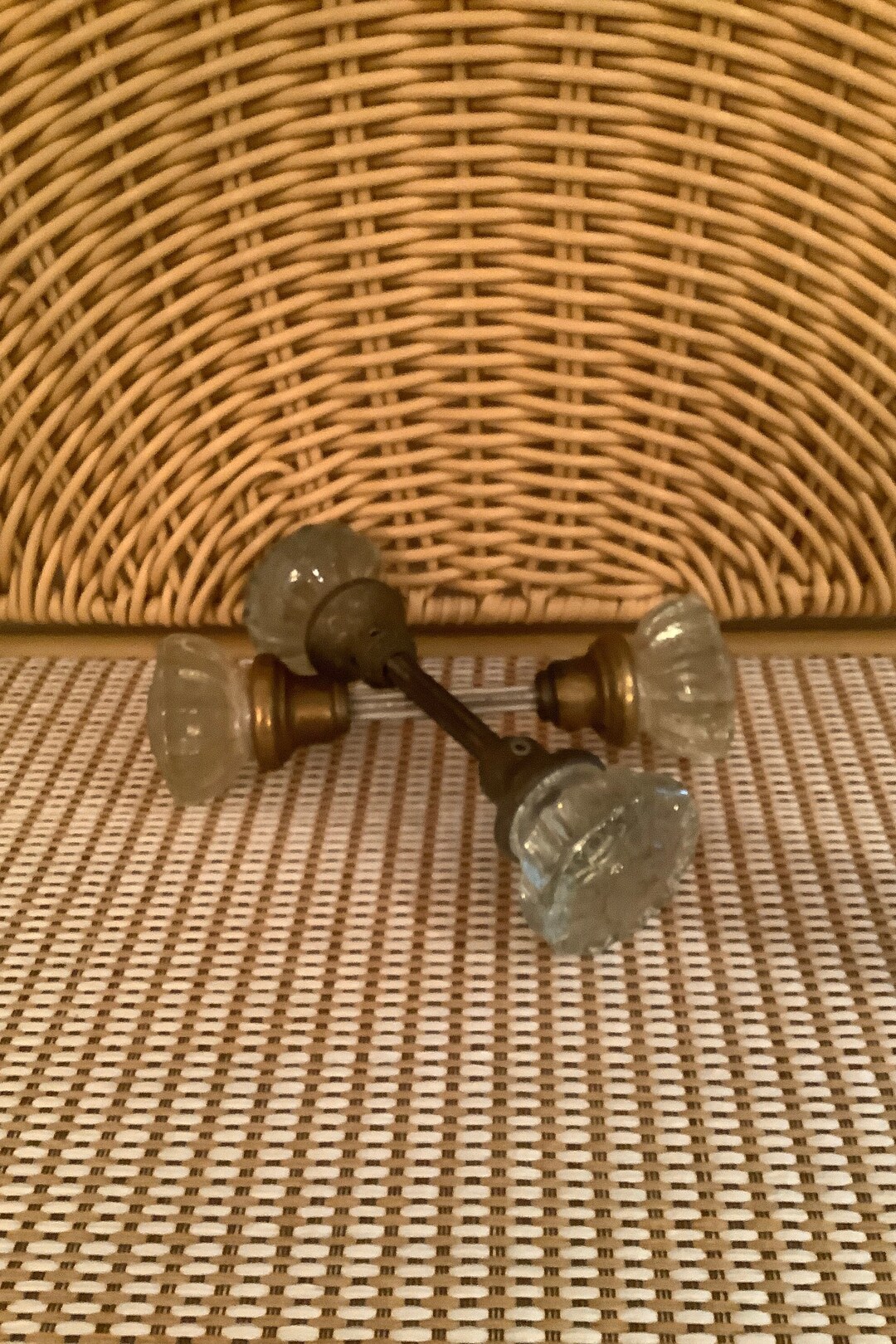 Vintage Crystal Glass Door Knobs/vintage Glass Door Knobs Etsy