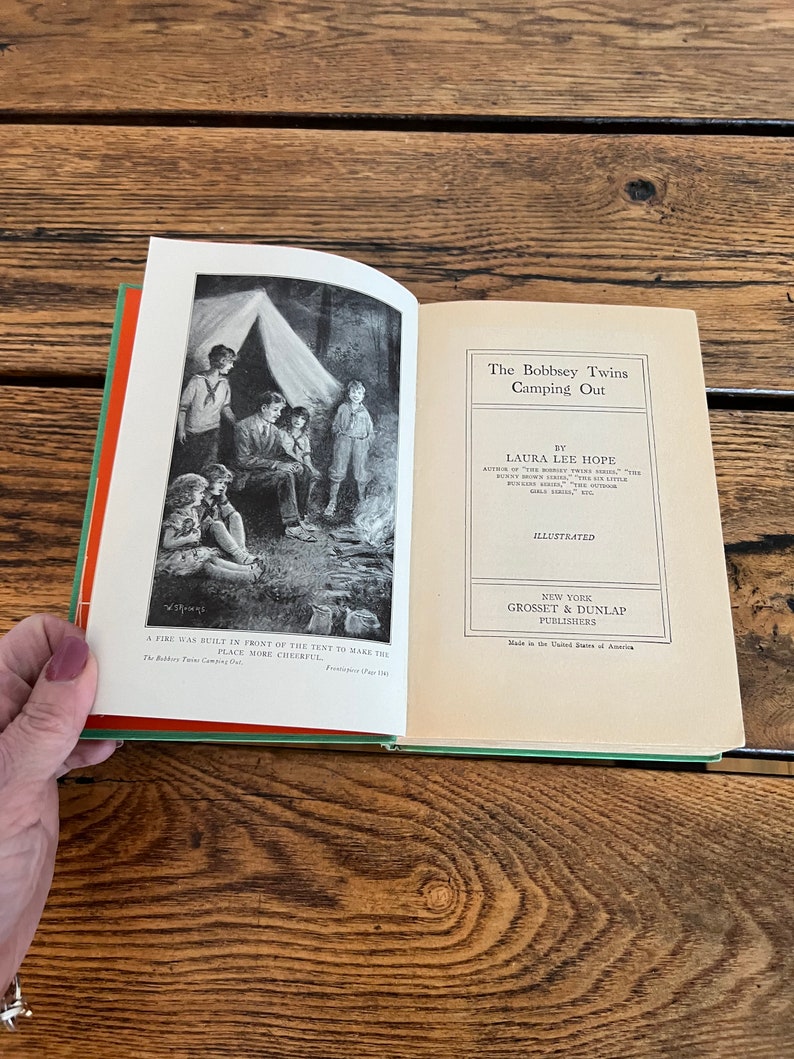 The Bobbsey Twins Camping Out 1923 by Laura Lee Hope/Vintage Bobbsey Twins Book image 5