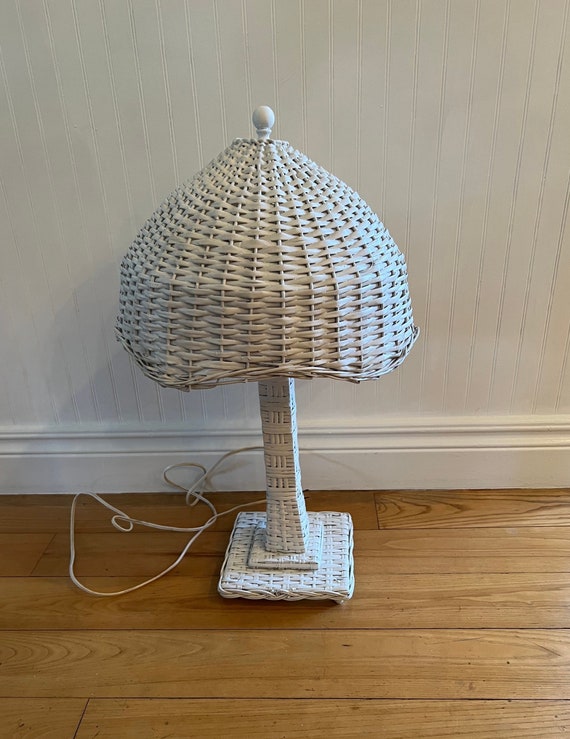 Vintage 2024 wicker lampshade
