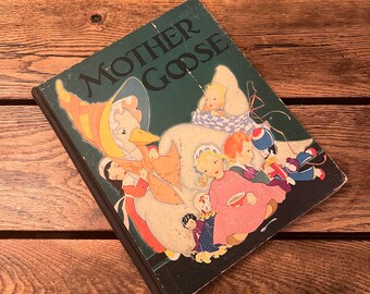 Vintage Mother Goose, 1933, Illustrations by Fern Bisel Peat, The Saalfield Publishing Co./Mother Goose Her Best Known Rhymes