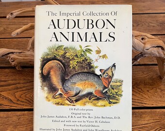 The Imperial Collection of Audubon Animals, 1967 Book/Vintage Audubon Book