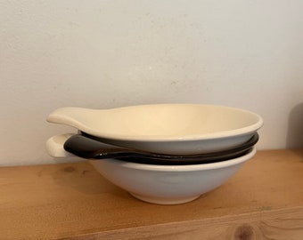 Russel Wright, Lug Handle Soup Bowl, Stuebenville American Modern/Vintage Russel Wright Bowl