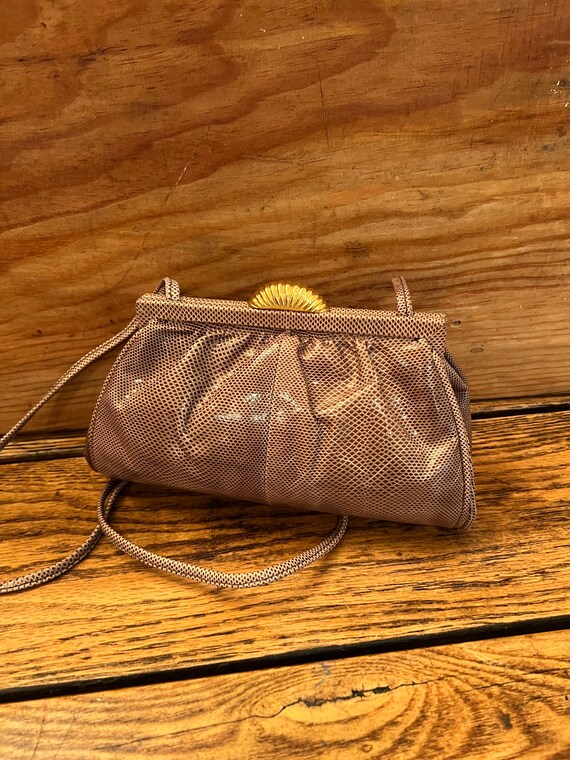 Susan Gail Tan Snakeskin Purse/Susan Gail Snakeski