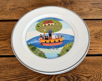 Villeroy & Boch Naïf Noah’s Ark Plate: Vintage Dinner Decor (10.5")