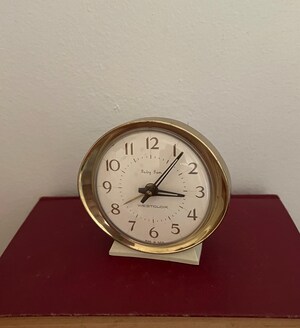 Réveil Mécanique à Remontoir Vintage Luminieux - 8,5 Cm, Silencieux, Parfait Pour Chambre Et Bureau