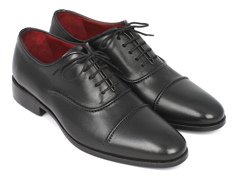 Paul Parkman Men's Captoe Oxfords Black ID077-BLK - Etsy