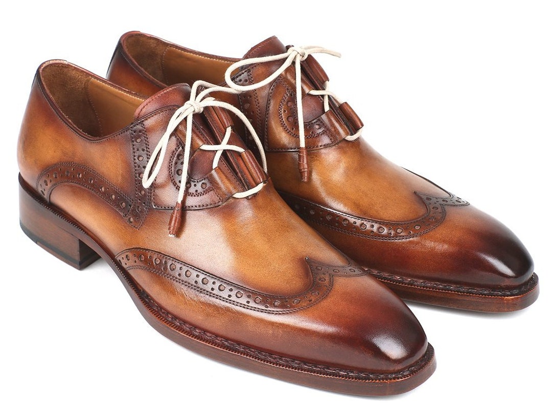 Paul Parkman Goodyear Welted Ghillie Lacing Wingtip Brogues - 2955-CML