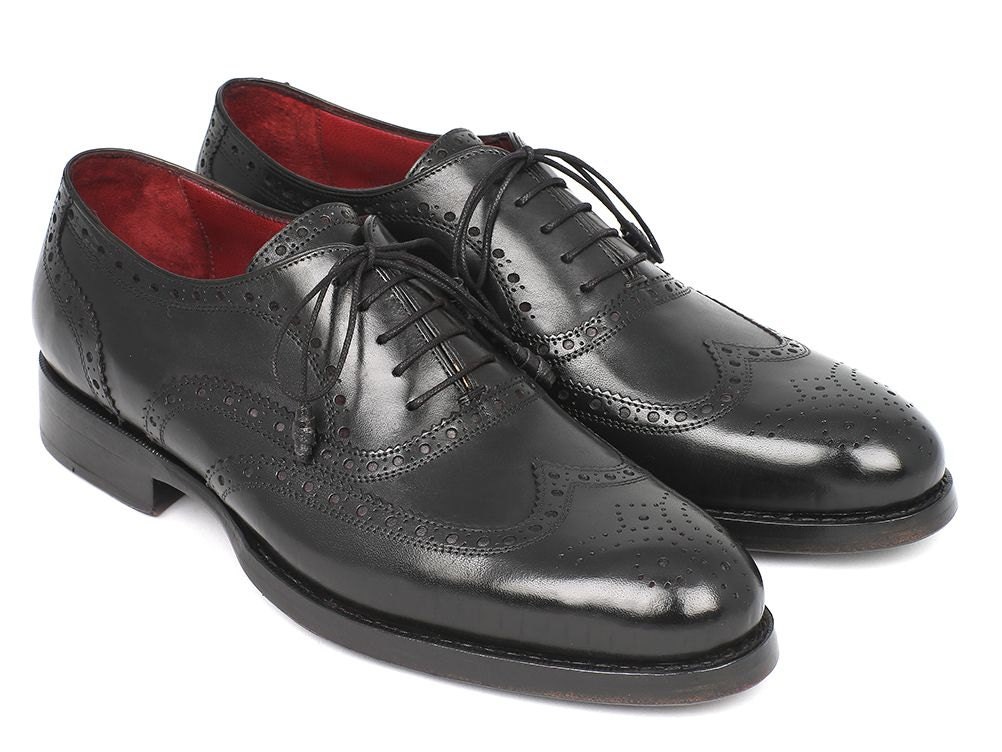 Paul Parkman Men's Wingtip Oxford Goodyear Welted Black - Etsy