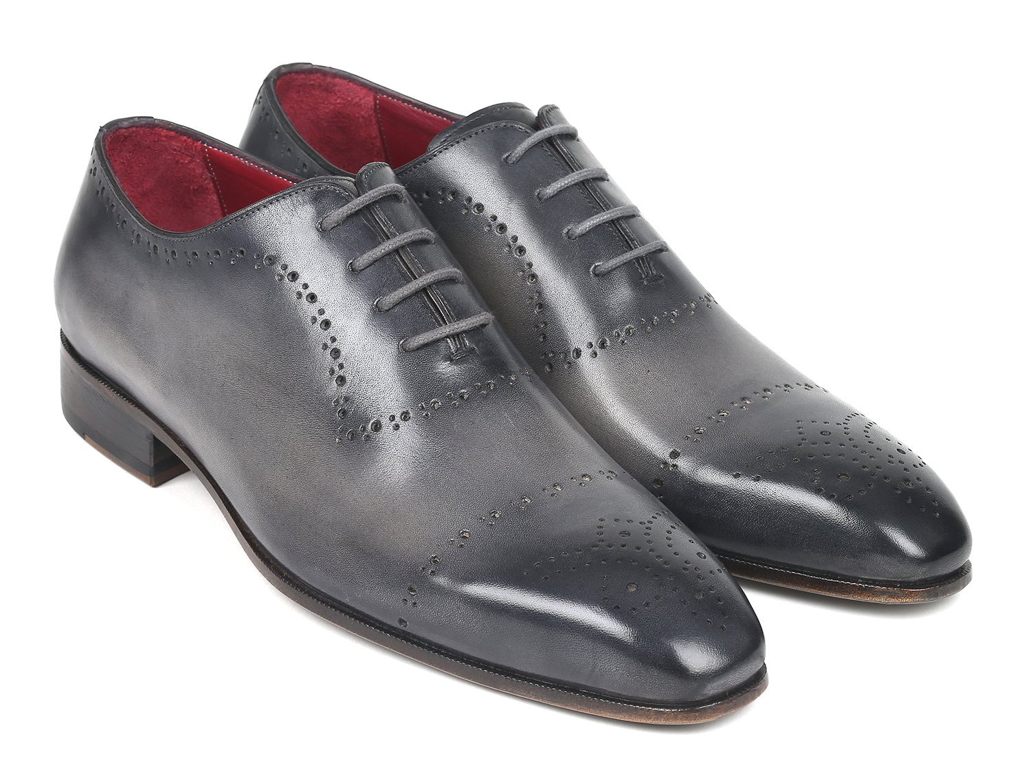 Paul Parkman Grey Hand-painted Classic Brogues IDZLS34GRY - Etsy