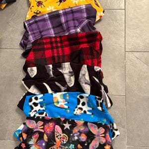 SM Premade Fleece Designs Listed in Drop Down Fleece Turtle Neck Jammies Pajamas 20% to Rescue image 4