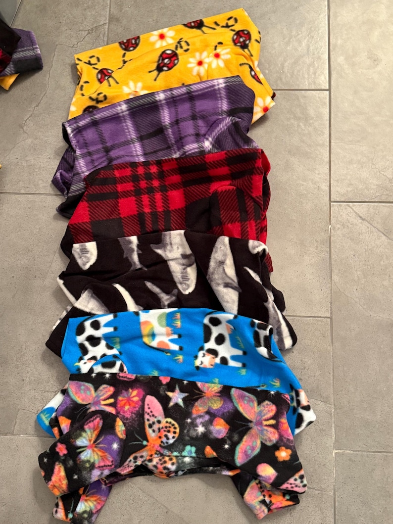 SM Premade Fleece Designs Listed in Drop Down Fleece Turtle Neck Jammies Pajamas 20% to Rescue image 4